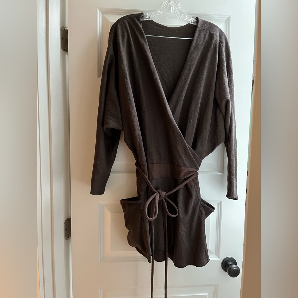 Butterfly Wrap Perfect Pockets mini dress tunic cardigan hemp Gaia Conceptions